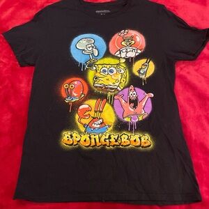 Nickelodeon Black SpongeBob and Friends Tee